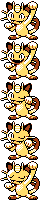 Meowth front sprite
