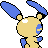 Minun back sprite