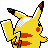 Pikachu back sprite
