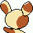 Spinda back sprite